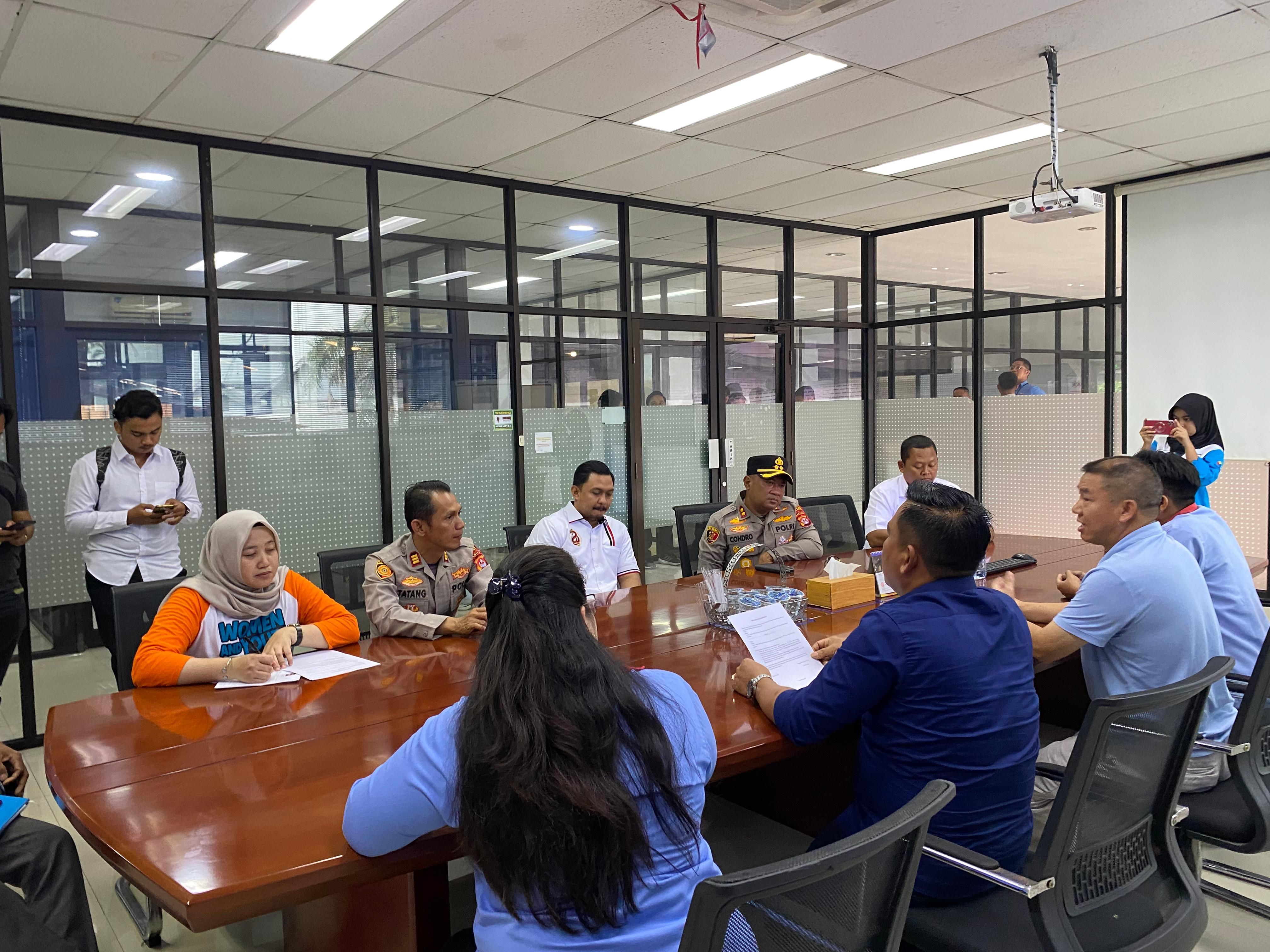 Polres Serang Mediasi Soal Keterlambatan Gaji Karyawan PT Lung Cheong