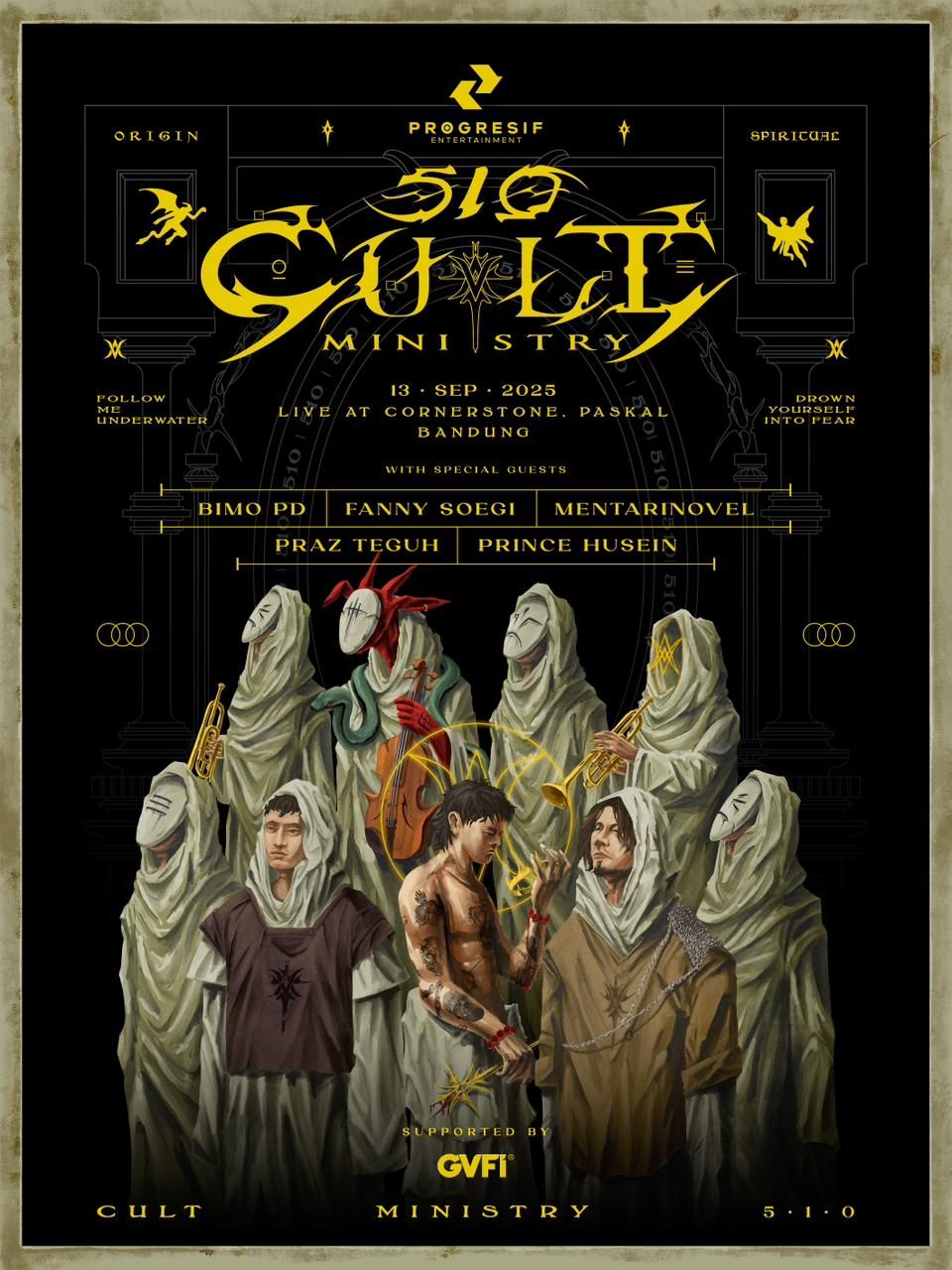 510 Cult Ministry: Konser Tunggal Megah dengan Sentuhan Orkestra di Bandung