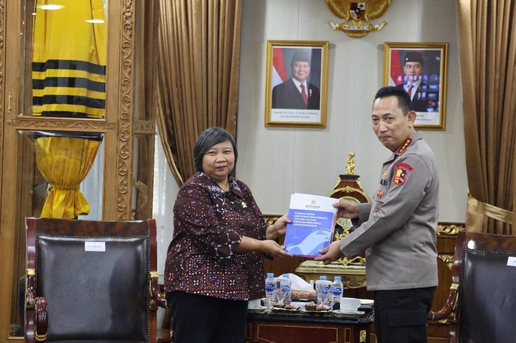 Temui Kapolri, Komnas HAM Bahas Demo Ricuh Agustus 2025