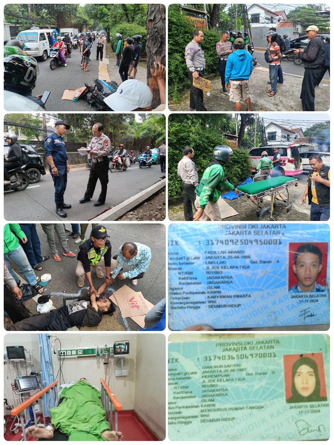 Brak! Pemotor Pasutri Tabrak Pohon di Dekat Ragunan Jaksel, Suami Tewas di Tempat
