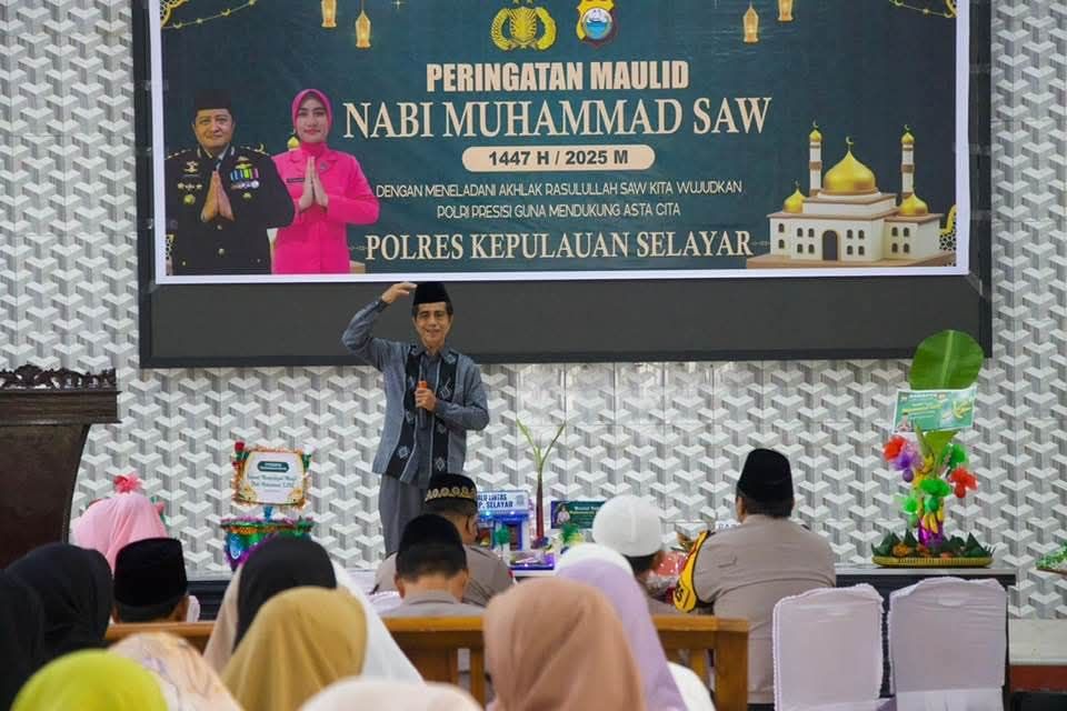 Polres Selayar Peringati Maulid Nabi Muhammad SAW, Ajak Personel Teladani Akhlak Rasulullah