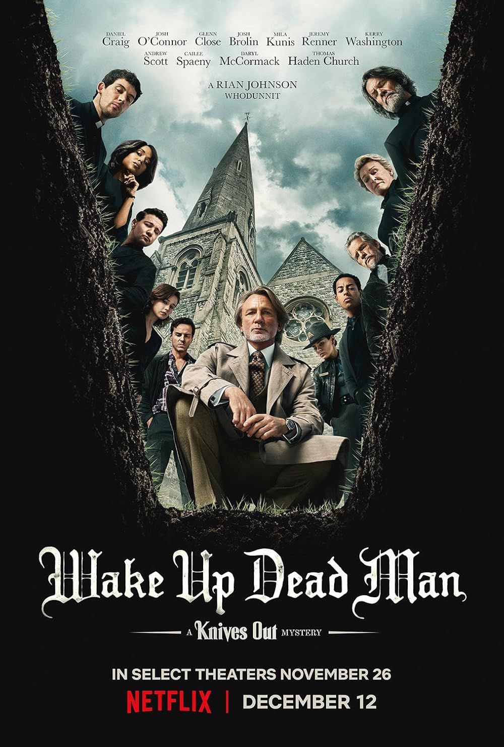 Trailer Wake Up Dead Man: A Knives Out Mystery ungkap Kasus Impossible Murder yang Rumit