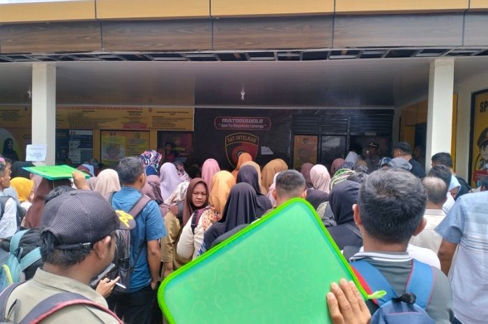 PPPK Paruh Waktu Membludak Urus SKCK di Polres Gorontalo