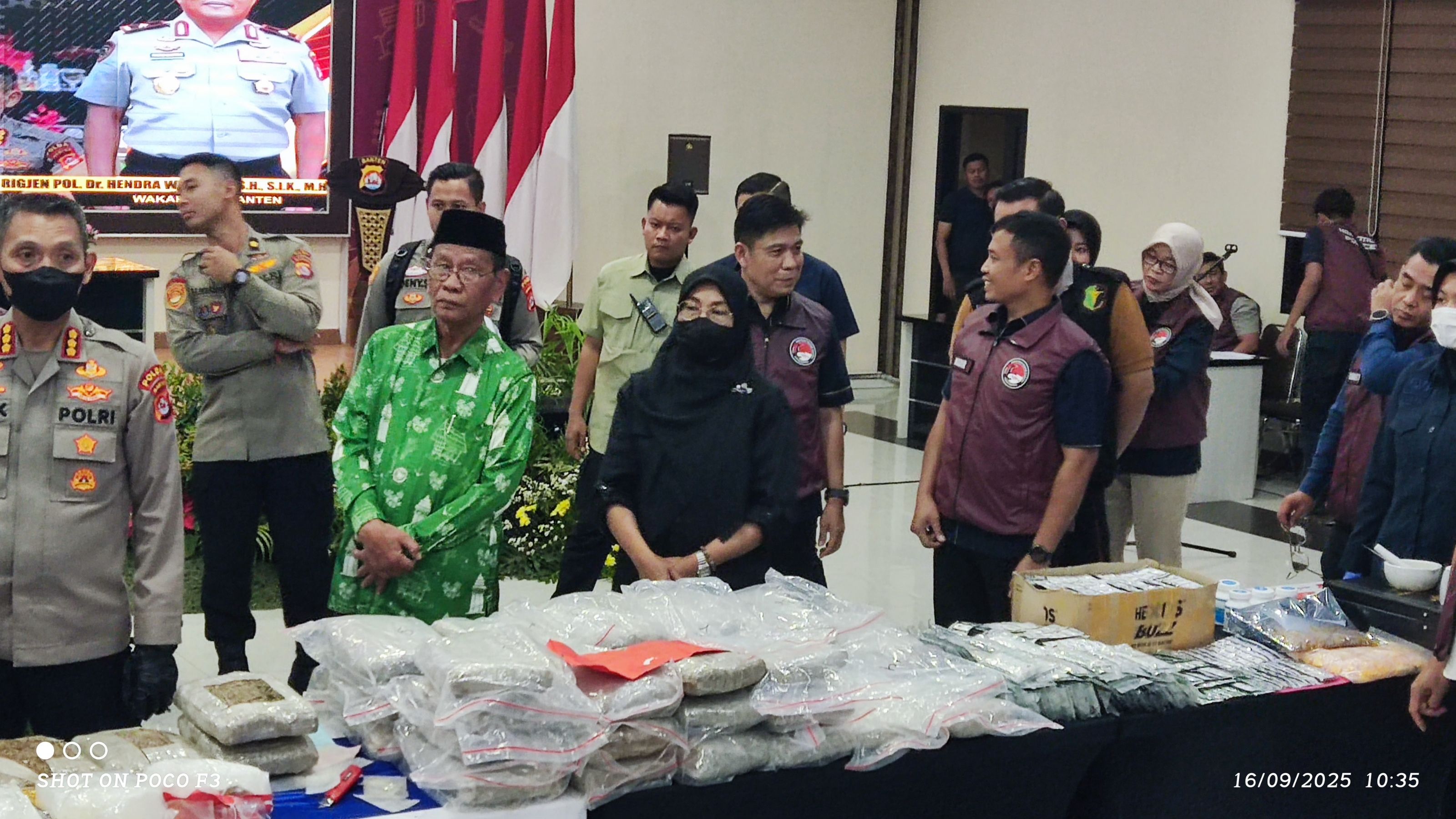 Pengedar Sabu Jaringan Antar Negara Diamankan Polda Banten Dengan Barbuk 3,2 kg