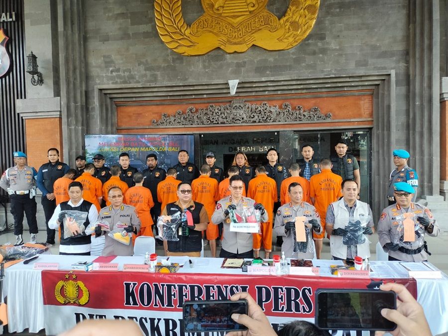 Ricuh Demo di Bali Agustus 2025, 14 Orang Jadi Tersangka