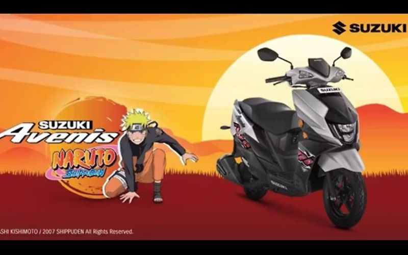 Wibu Merapat! Suzuki Avenis Edisi Naruto Shippuden Resmi Diluncurkan di India, Ini Penampakannya!