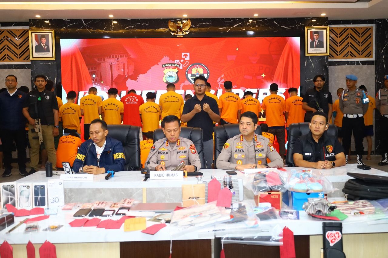 Polda Sulsel Tetapkan 53 Tersangka Kerusuhan Saat Unjuk Rasa