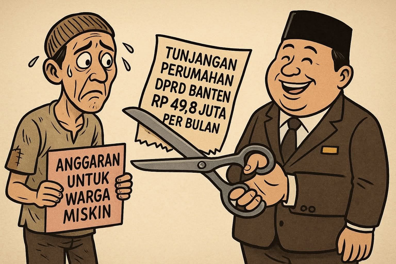 Tunjangan Wakil Rakyat Di Banten Tembus Rp 51,7 Miliar per Tahun, Bansos Warga Miskin Dipangkas 56 Persen