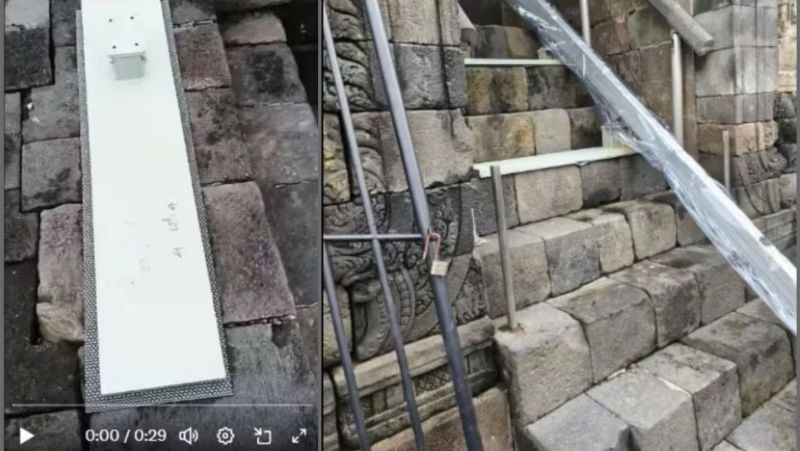 Viral Borobudur Dipasangi Eskalator, Istana Bilang Begini!