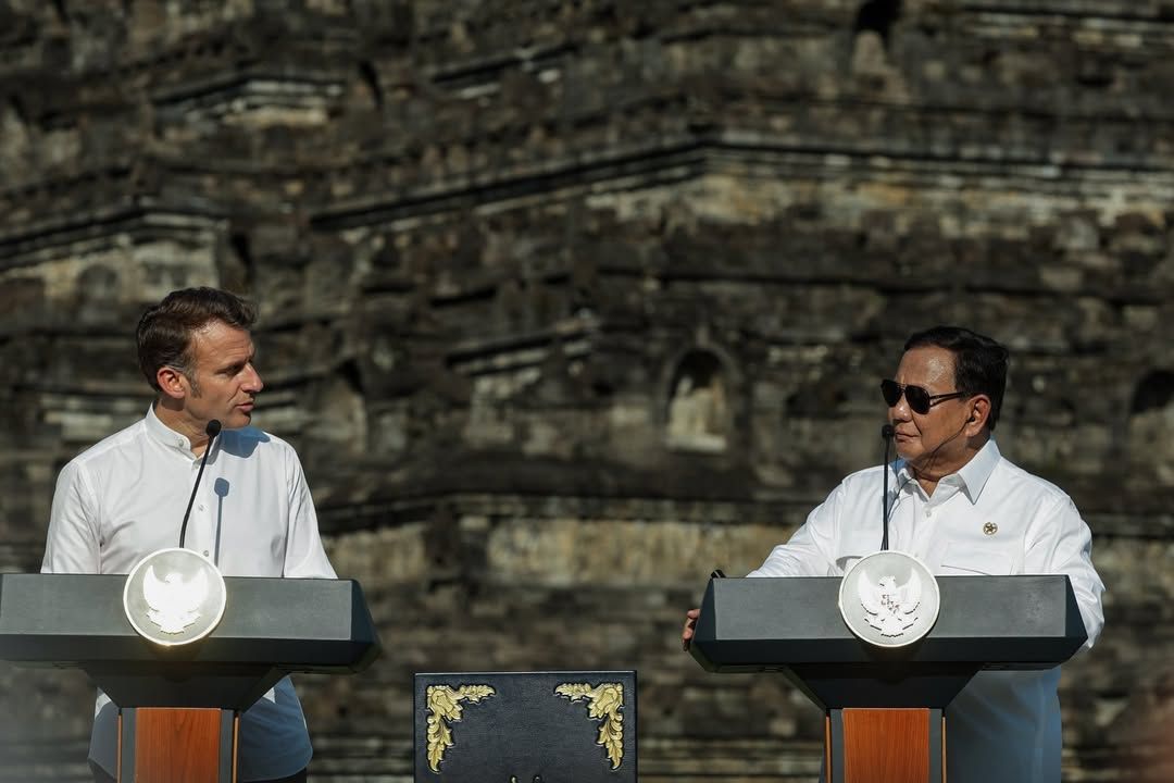 Kesan Presiden Prancis Macron Saat Kunjungi Candi Borobudur