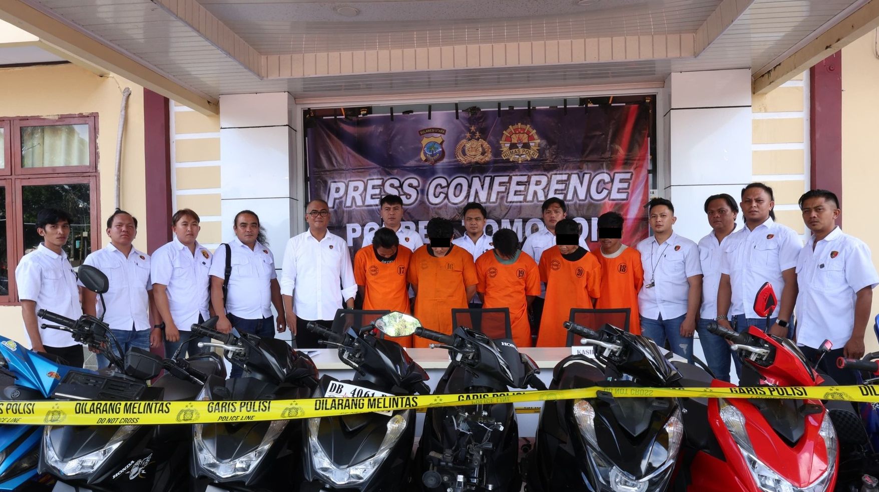Polres Tomohon Berhasil Tangkap Sindikat Curanmor