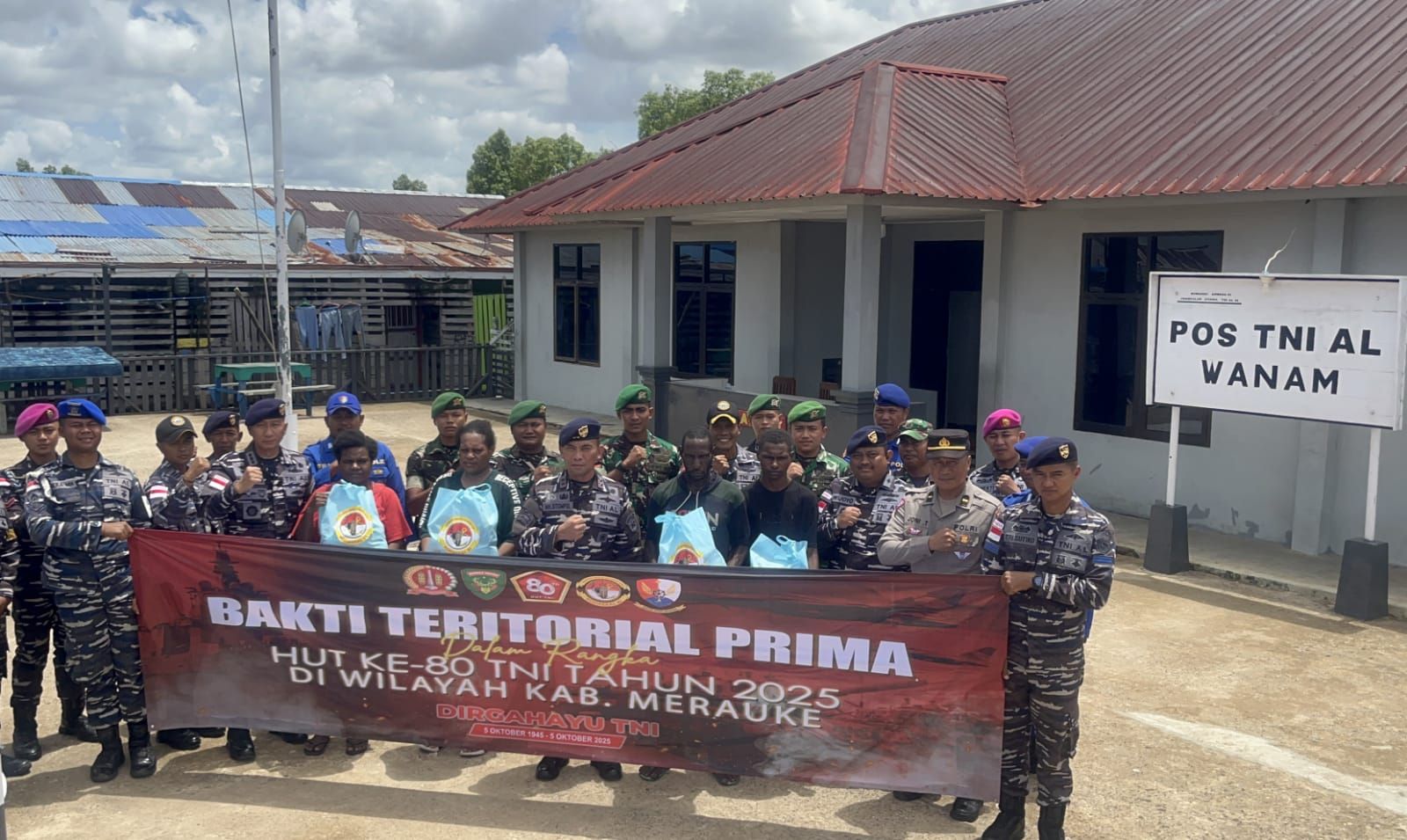TNI AL Gelar Bakti Teritorial Prima di Merauke