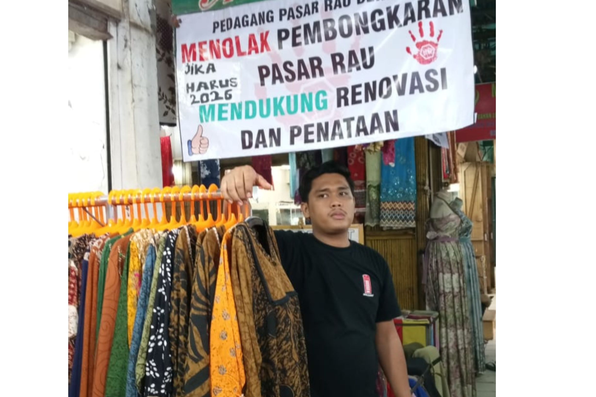 Protes Pedagang Tolak Pembangunan Pasar Rau Terus Bergulir