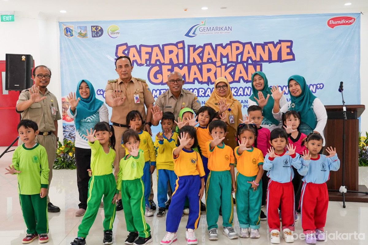 Kampanye Gemarikan di Mangga Dua Selatan, 100 Balita Ikut Serta