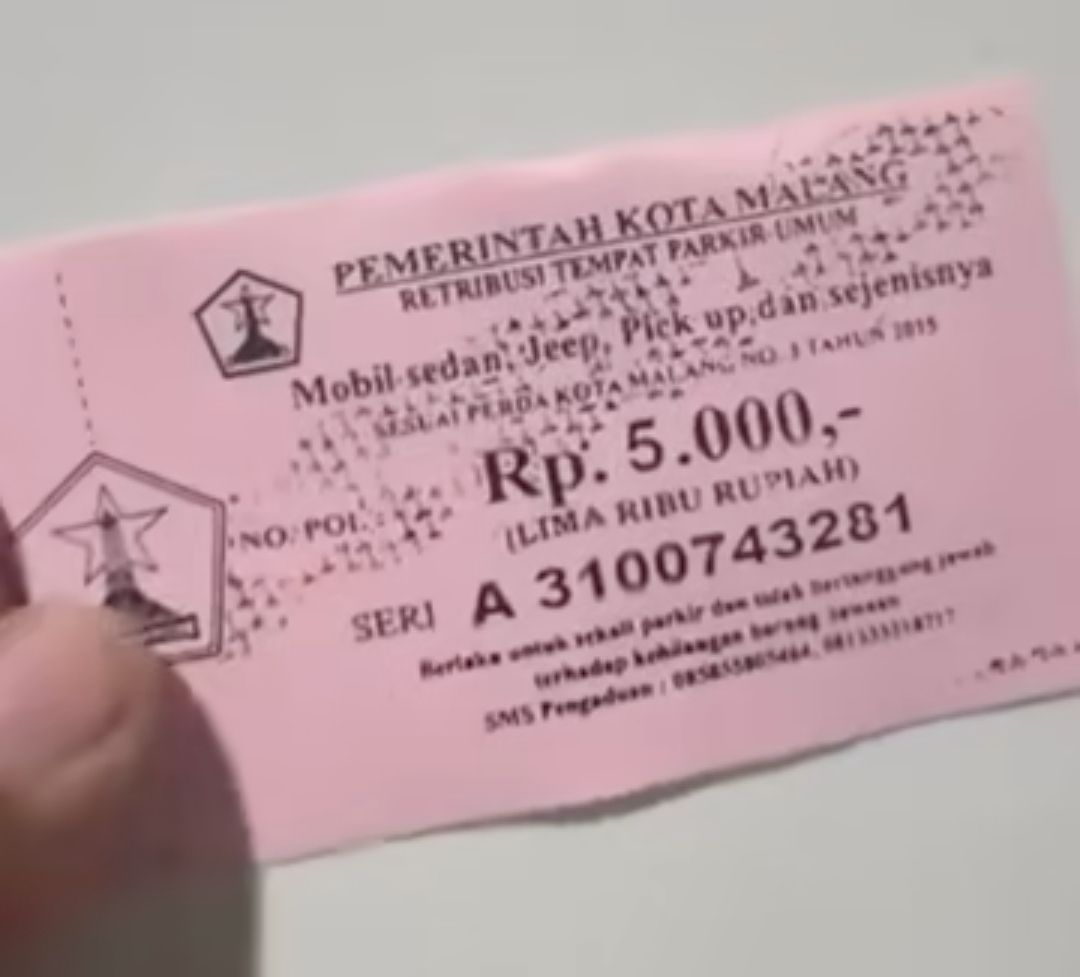 Karcis Fotokopian di Kayutangan, Jadi Pengingat Pentingnya Tertib Pengelolaan Parkir