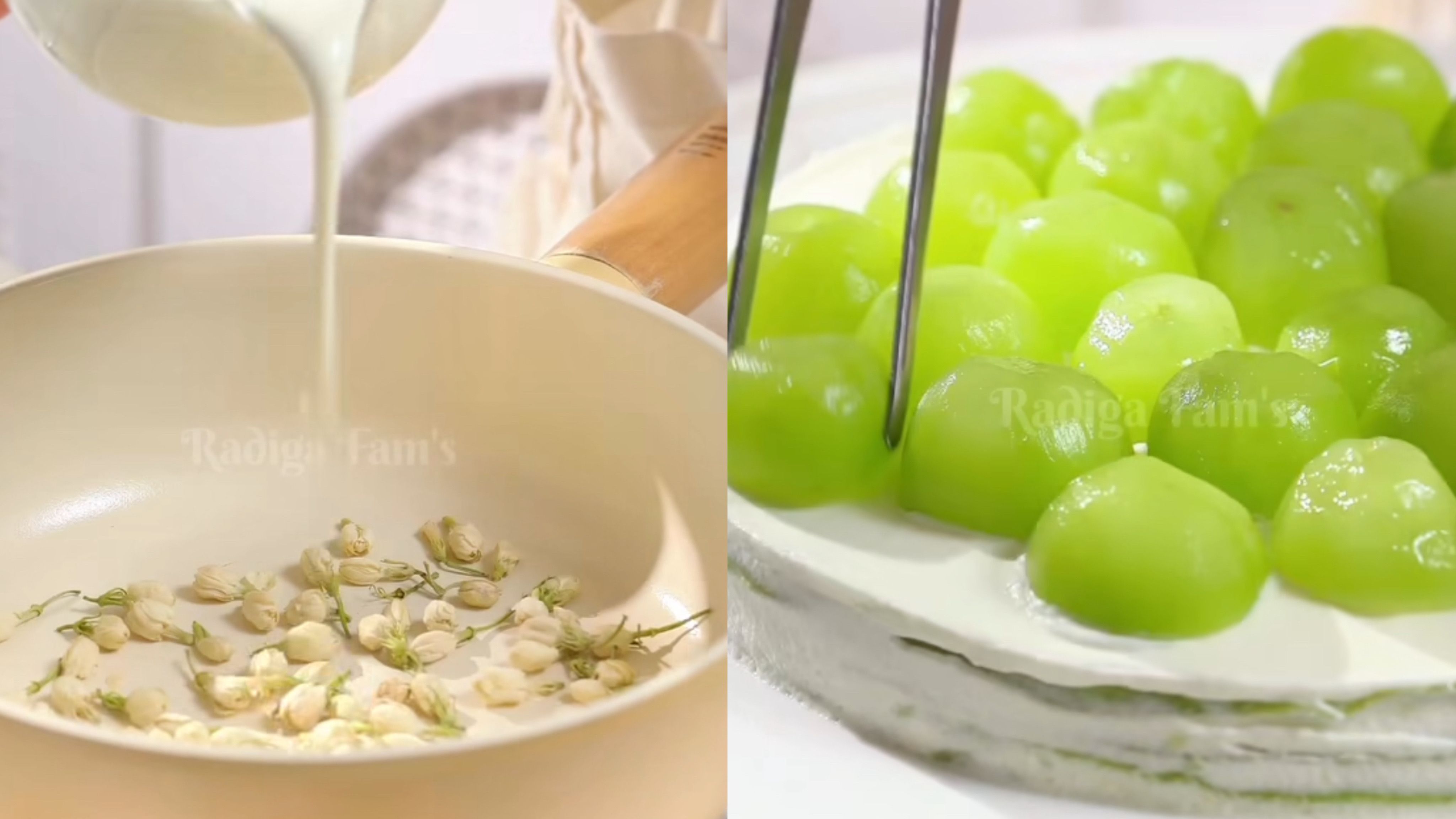 Bunga Melati Dijadikan Krim dan Dipadukan dengan Anggur? Cobain Resep Mille Crepes Muskat Ini
