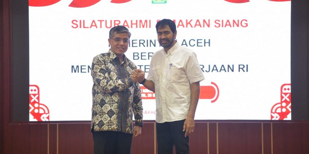 Mualem Minta Menaker Bangun BLK Khusus di Aceh, Fokus Operator & Mekanik Alat Berat