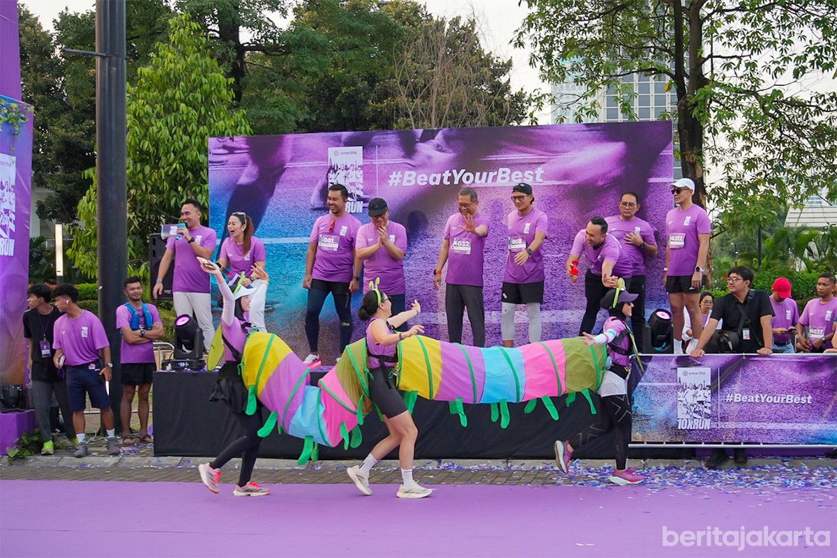 Pramono Anung Lepas Ribuan Pelari di Ajang Amartha 10X Run 2025
