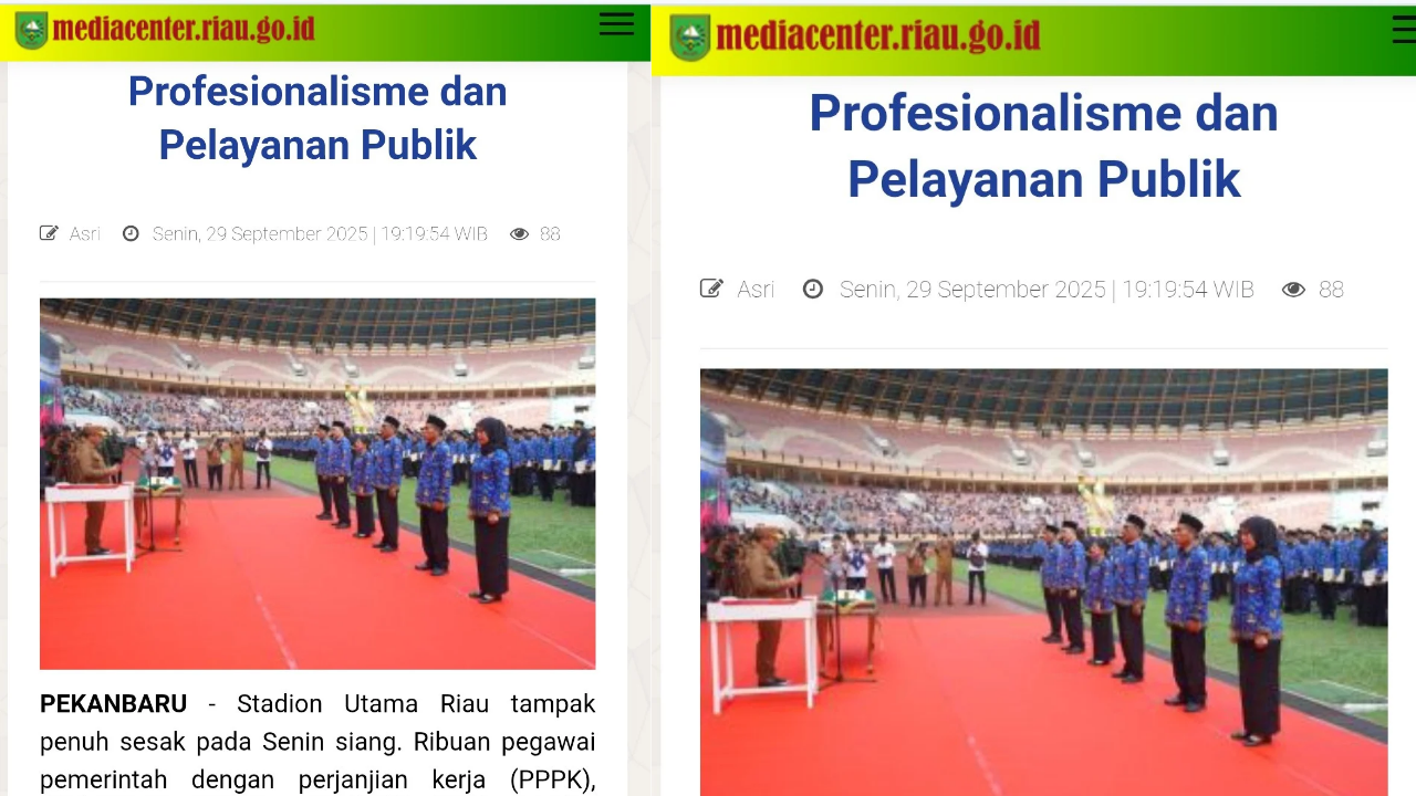 Foto Buram Media Center Riau: Bukti Ketidakseriusan Pemerintah dalam Dokumentasi