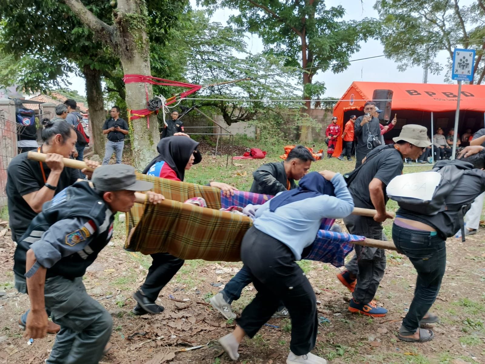 Pemkot Cimahi Gelar Simulasi Evakuasi Mandiri Bencana Gempa Bumi