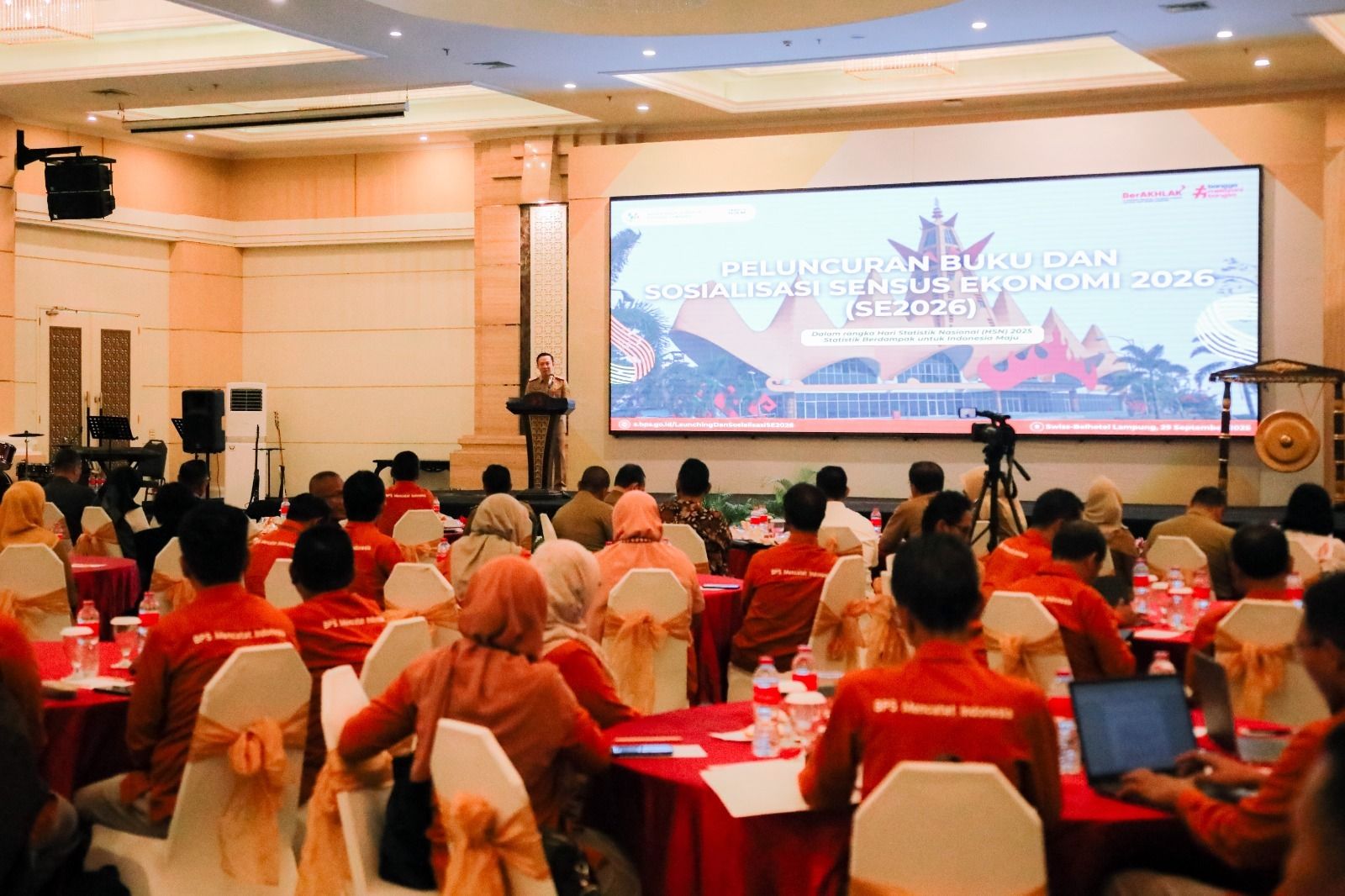 BPS Lampung Luncurkan Buku dan Sosialisasi Sensus Ekonomi 2026