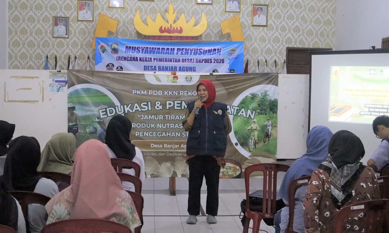 Cegah Stunting, Dosen dan Mahasiswa Itera Edukasi Pemanfaatan Jamur Tiram Jadi Produk Nutrasetika