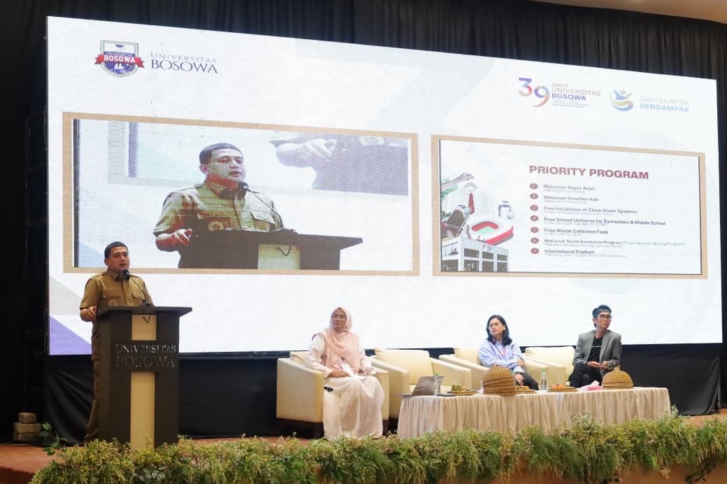 Walkot Munafri Paparkan Strategi Pembangunan Berkelanjutan Makassar di Universitas Bosowa