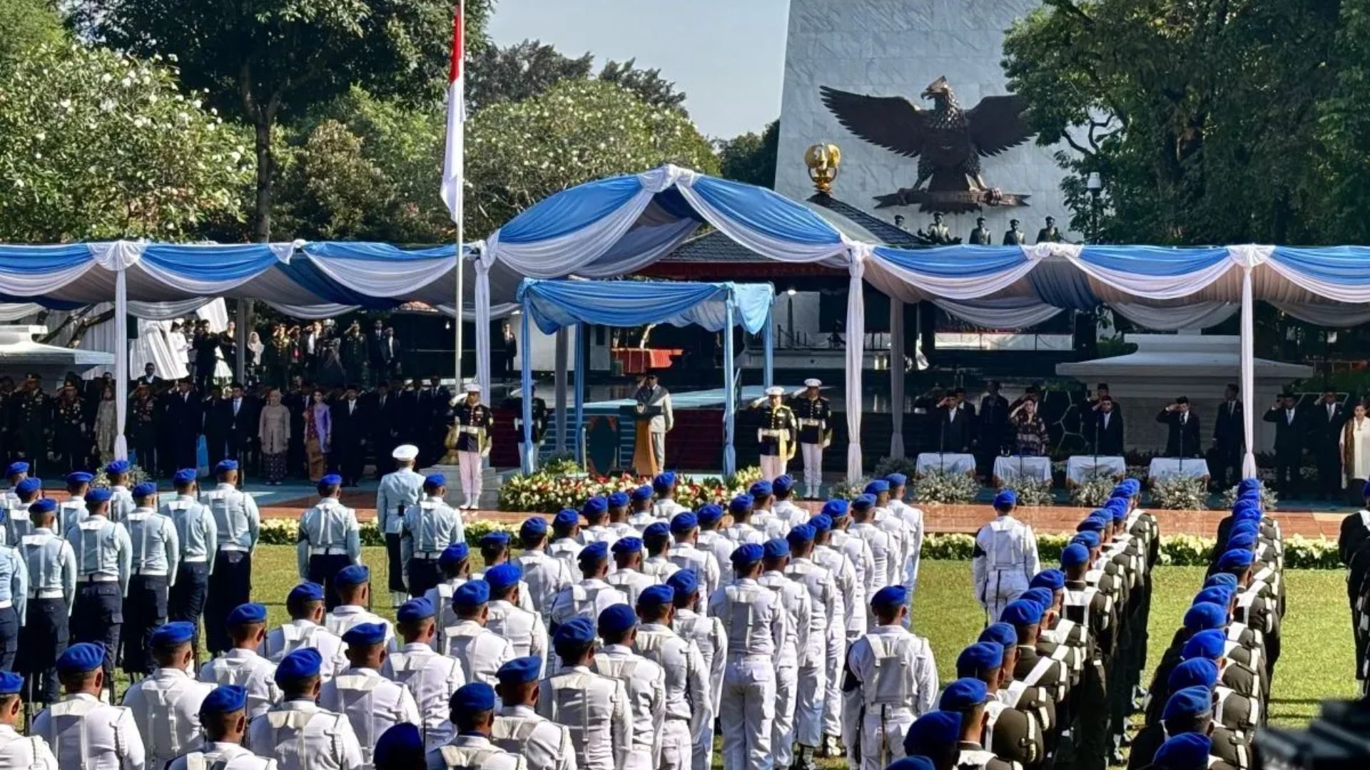 Presiden Prabowo Pimpin Upacara Hari Kesaktian Pancasila di Monumen Lubang Buaya