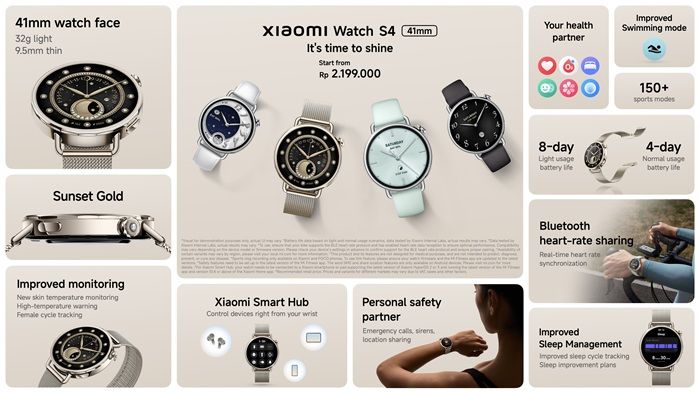 Xiaomi Perkenalkan Wearables Terbaru: Smartwatch Stylish, Earbuds Premium, dan Smart Band Fashionable