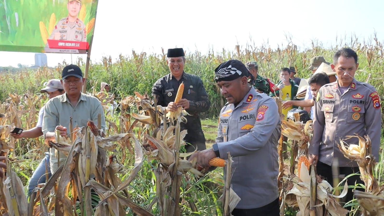 Panen Jagung Kwartal III Polres Serang Tembus 274 ton
