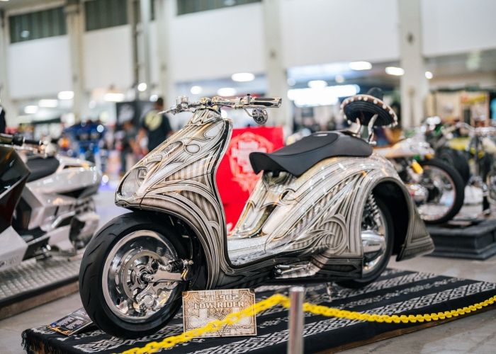 Modifikasi Honda Stylo 160 Karya Indonesia Tembus Ajang Dunia Mooneyes Jepang