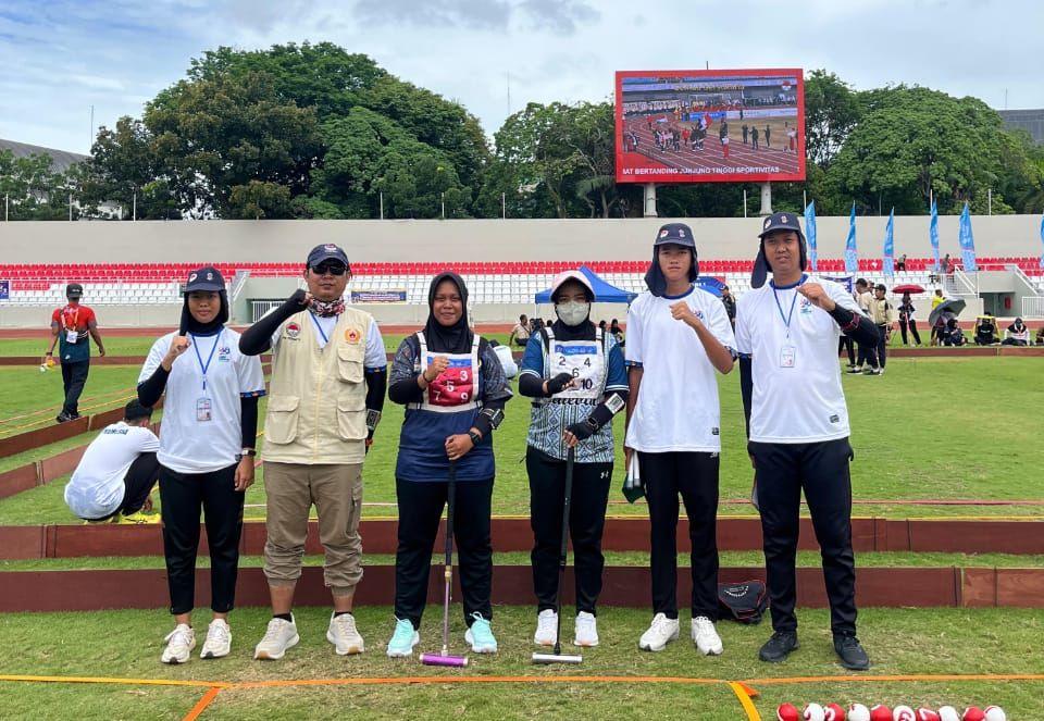 Tunggal Putri Gateball Lampung Melaju ke Delapan Besar Pornas Korpri XVII