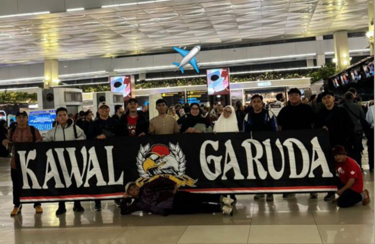Suporter “La Grande Indonesia” Tiba di Arab Saudi, Siap Dukung Timnas Garuda di Laga Round 4