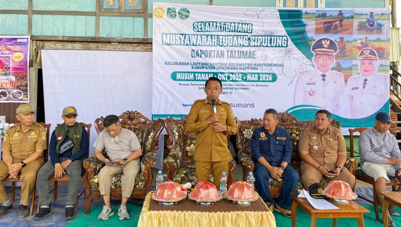 Hadiri Musyawarah Gapoktan, Bupati Sidrap Targetkan Produksi Padi Capai 10 Ton per Hektare