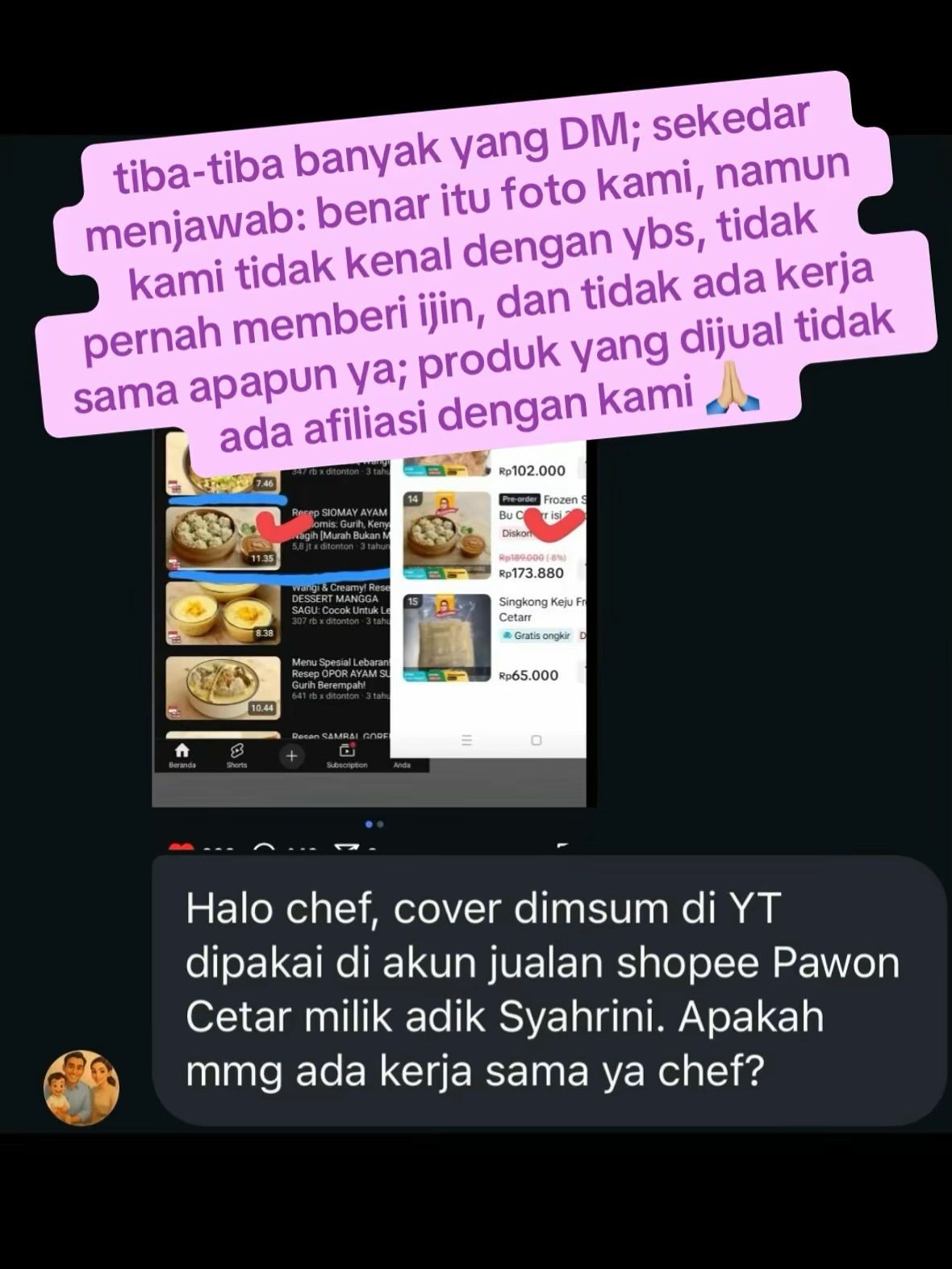 Viral Foto Siomay Chef Devina Hermawan Dipakai Jualan Tanpa Izin, Adik Syahrini Minta Maaf