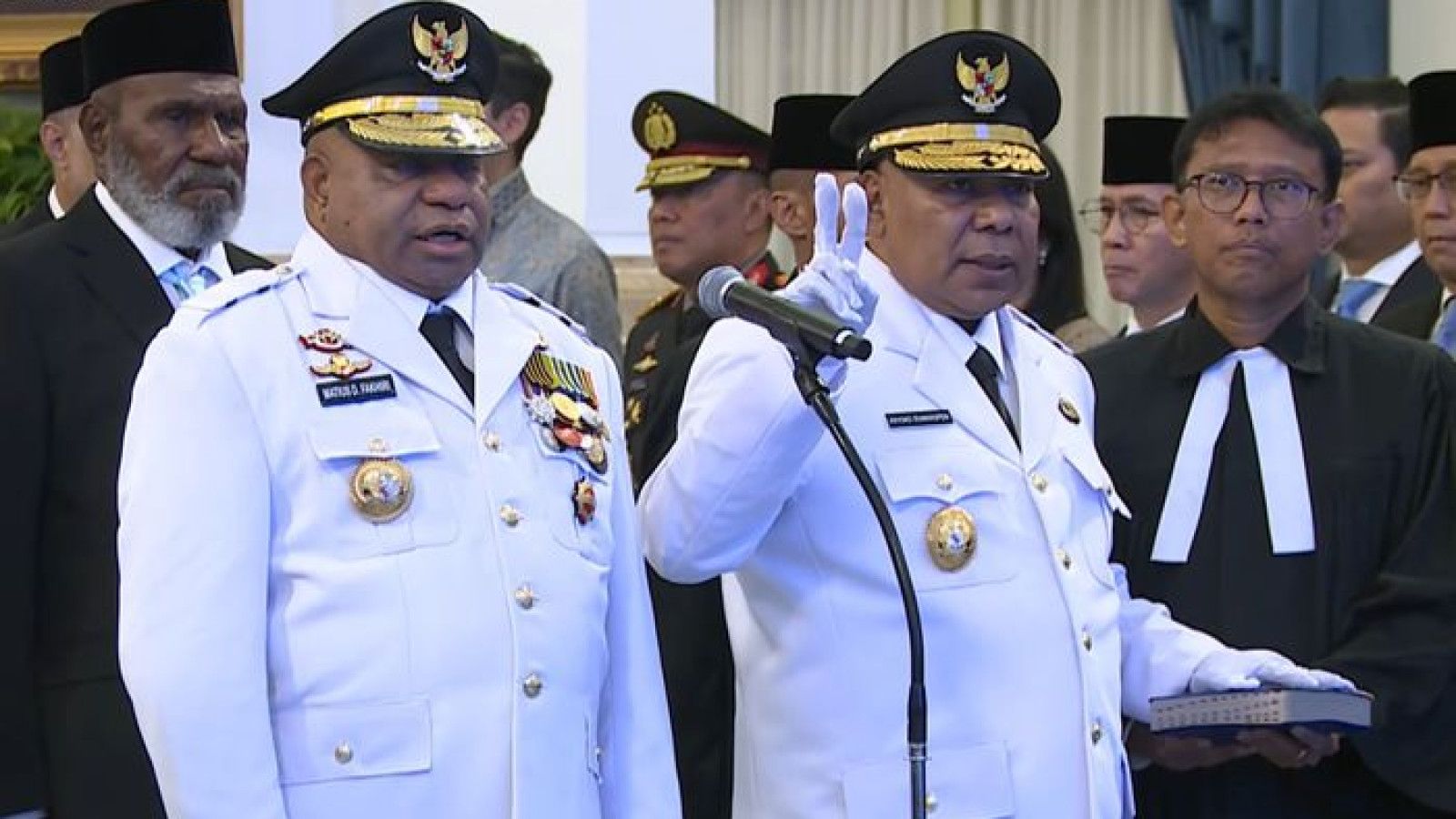 Pelantikan Gubernur dan Wakil Gubernur Papua oleh Presiden Prabowo Subianto