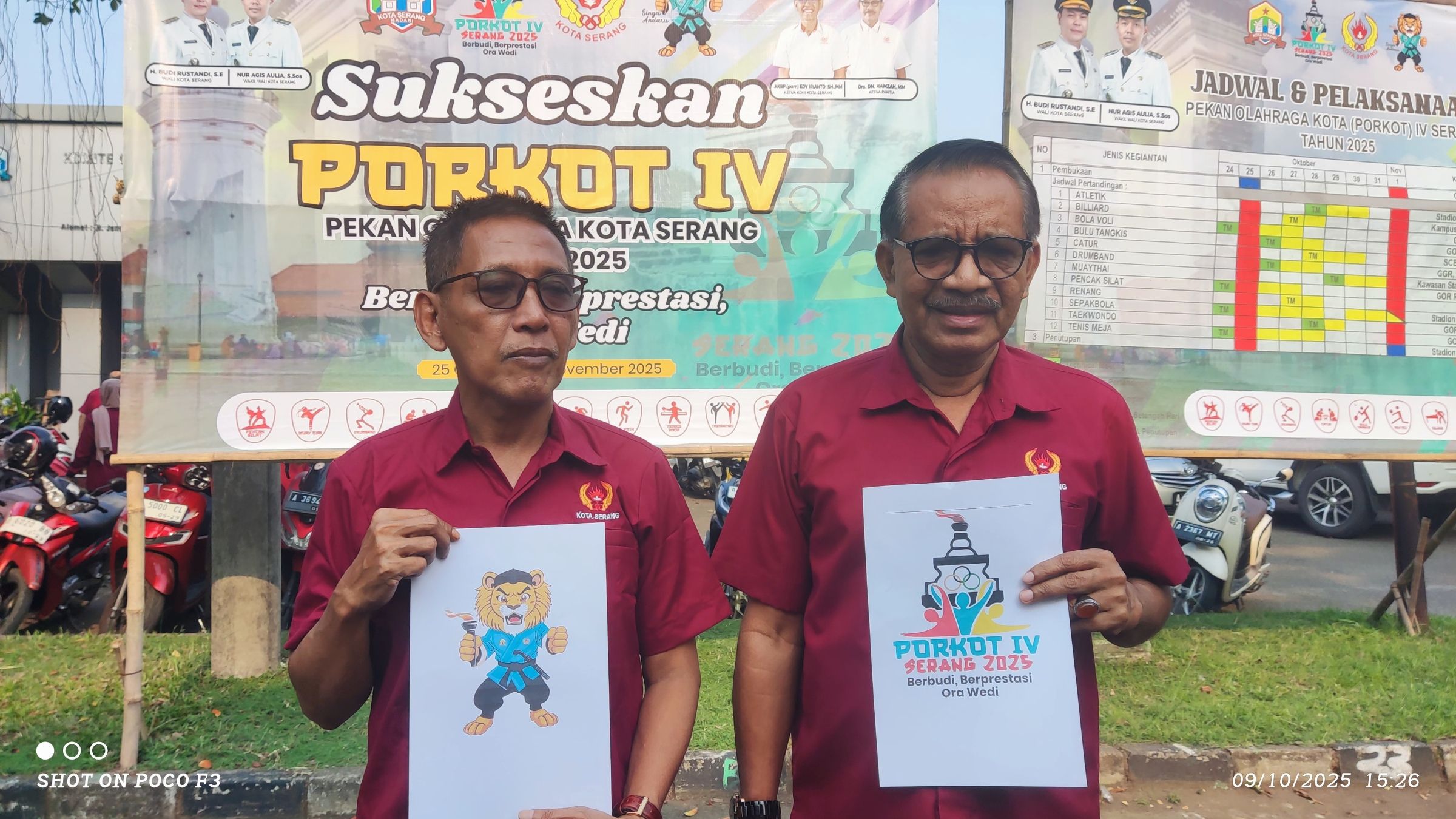 Koni Kota Serang Louncing Maskot dan Logo PORKOT Ke IV