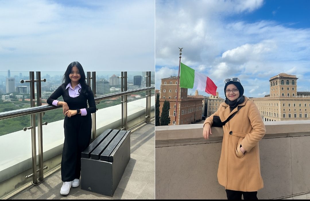 Dua Putri Lampung Raih Beasiswa Penuh ke Italia, Bukti Anak Lampung Bisa Mendunia