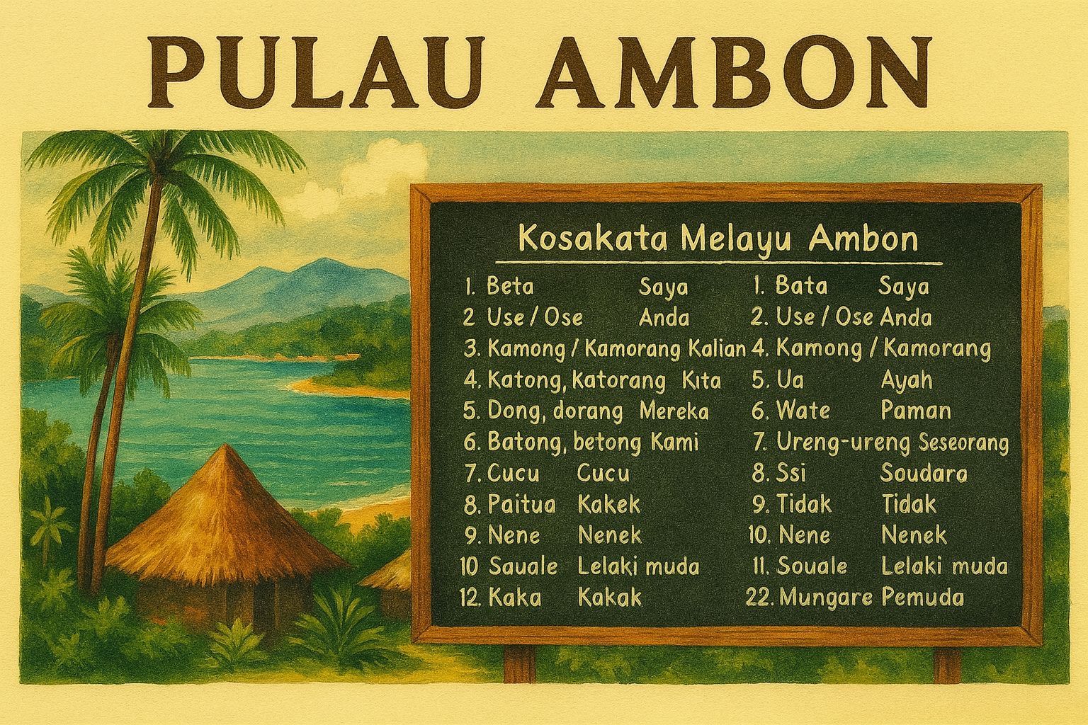 22 Kosakata Bahasa Melayu Ambon untuk Menyapa, Pelancong Wajib Tahu !