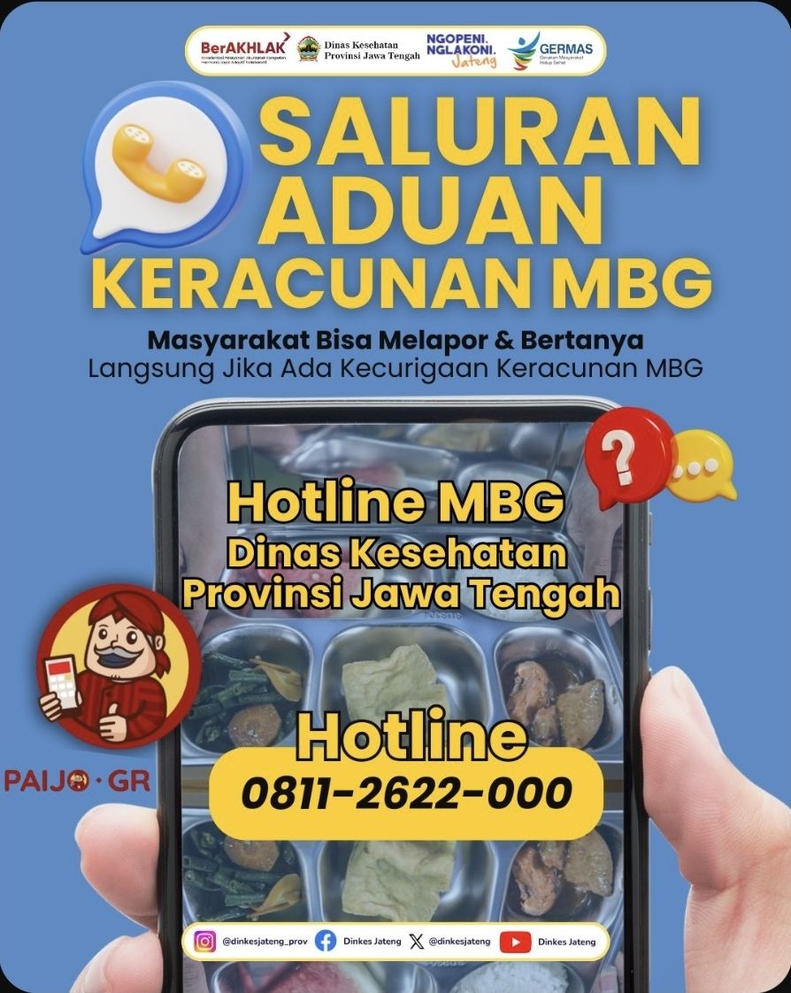 Hotline MBG Resmi Dikenalkan, Pemerintah Jateng Melayani Laporan dan Pertanyaan Terkait Program MBG