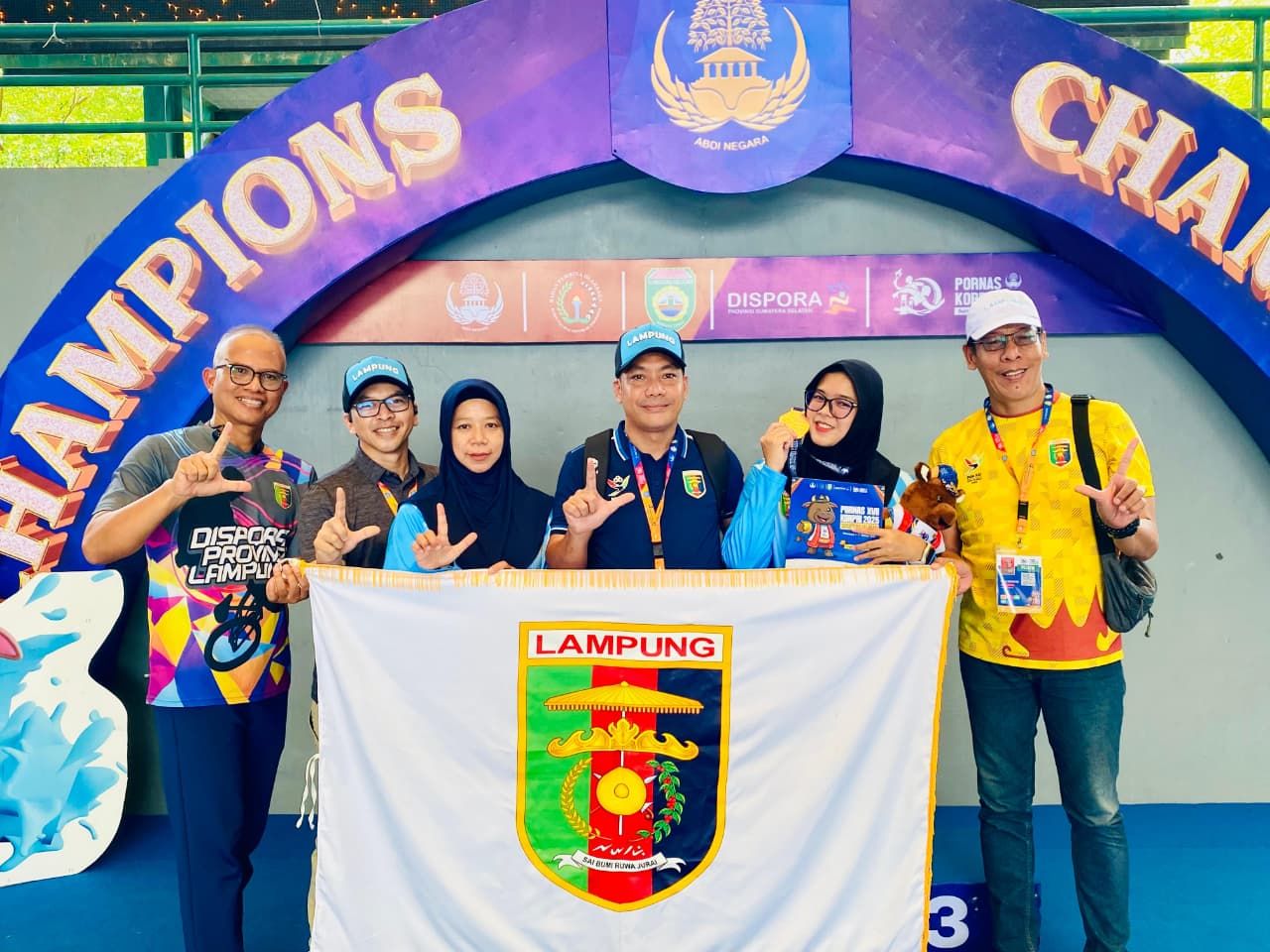 Lampung Urutan 8 Besar di Ajang Pornas Korpri 2025