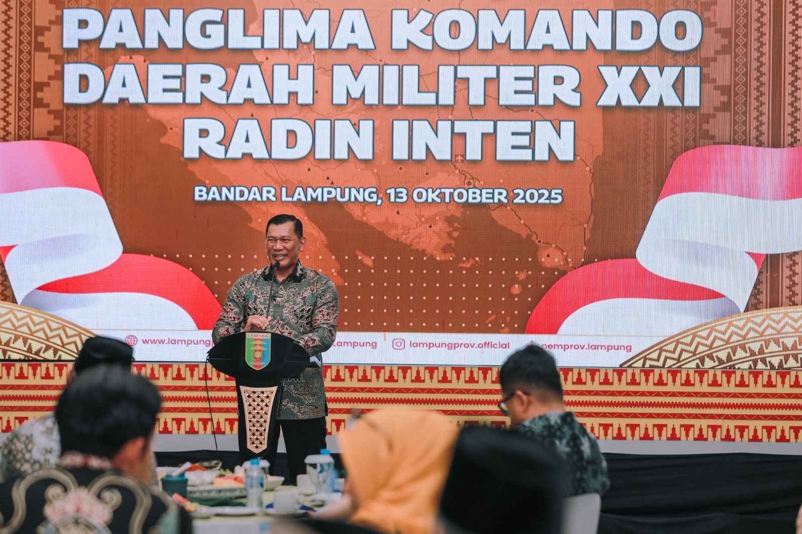Pemprov Sambut Pangdam XXI Radin Inten Mayjen TNI Kristomei Sianturi