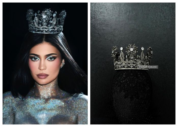 Indonesia Patut Bangga! Kylie Jenner Tampil bak Ratu Pakai Mahkota Karya Rinaldy A Yunardi saat Kampanye Kosmetik Terbarunya