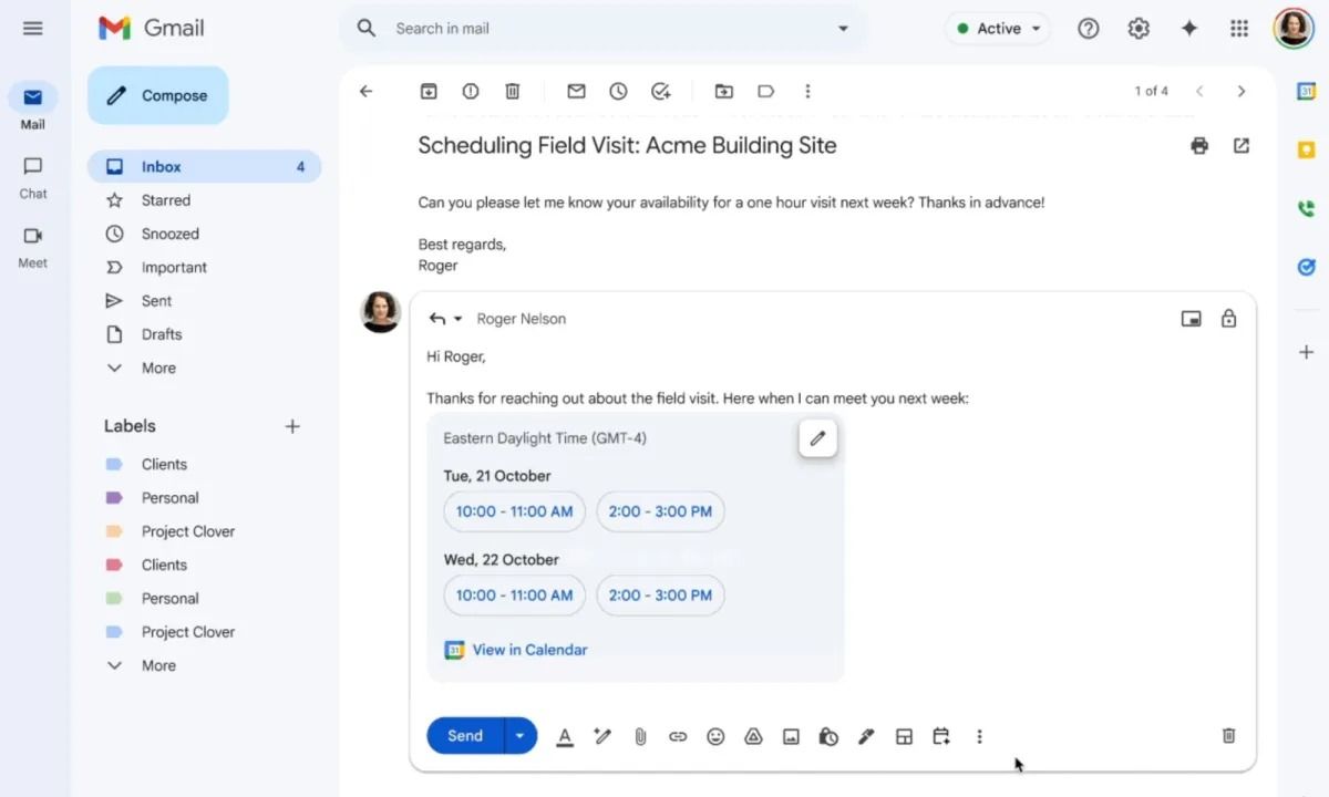 Gmail Punya Asisten AI Baru yang Bisa Menjadwalkan Rapat Otomatis di Calendar