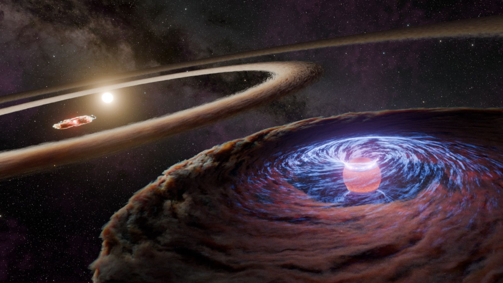Astronom Mengabadikan Moment Luar Biasa dalam Proses Kelahiran Planet WISPIT 2b