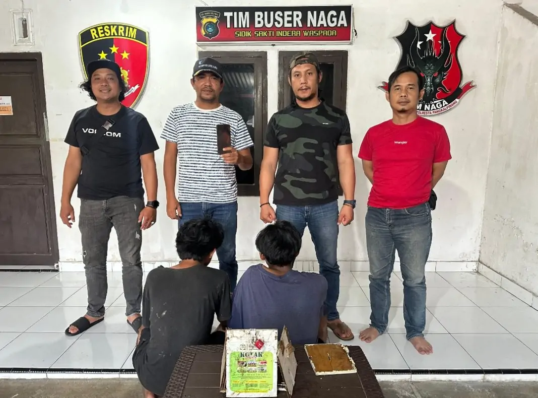 Dua Pelaku Pencurian HP dan Kotak Amal di Warung Makan Pangkalpinang Diringkus