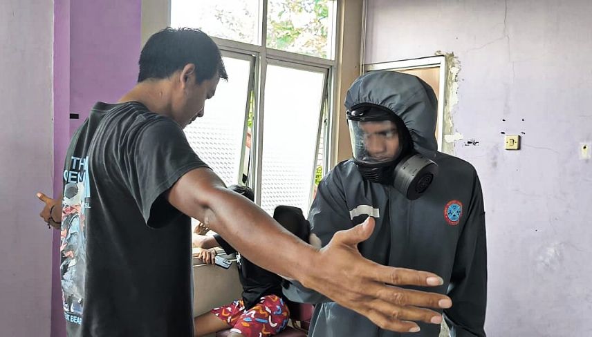 64 jiwa dari 19 keluarga Yang Berada Di Zona Merah Radiasi CS-137 mulai di relokasi sementara