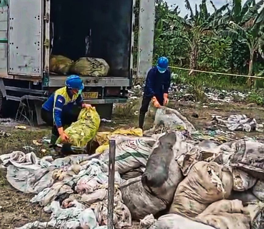 Limbah B3 Sisa Medis Di Komplek Graha Walantaka Akhirnya Diangkut