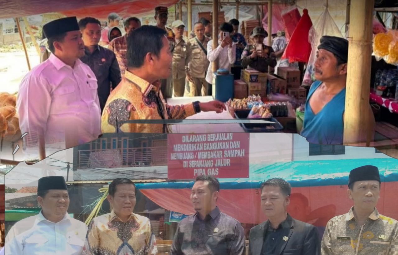 DPRD Kota Serang Peringatkan Pedagang Rau Yang Berada Di Atas Jalur Pipa Gas Agar Segera Pindah