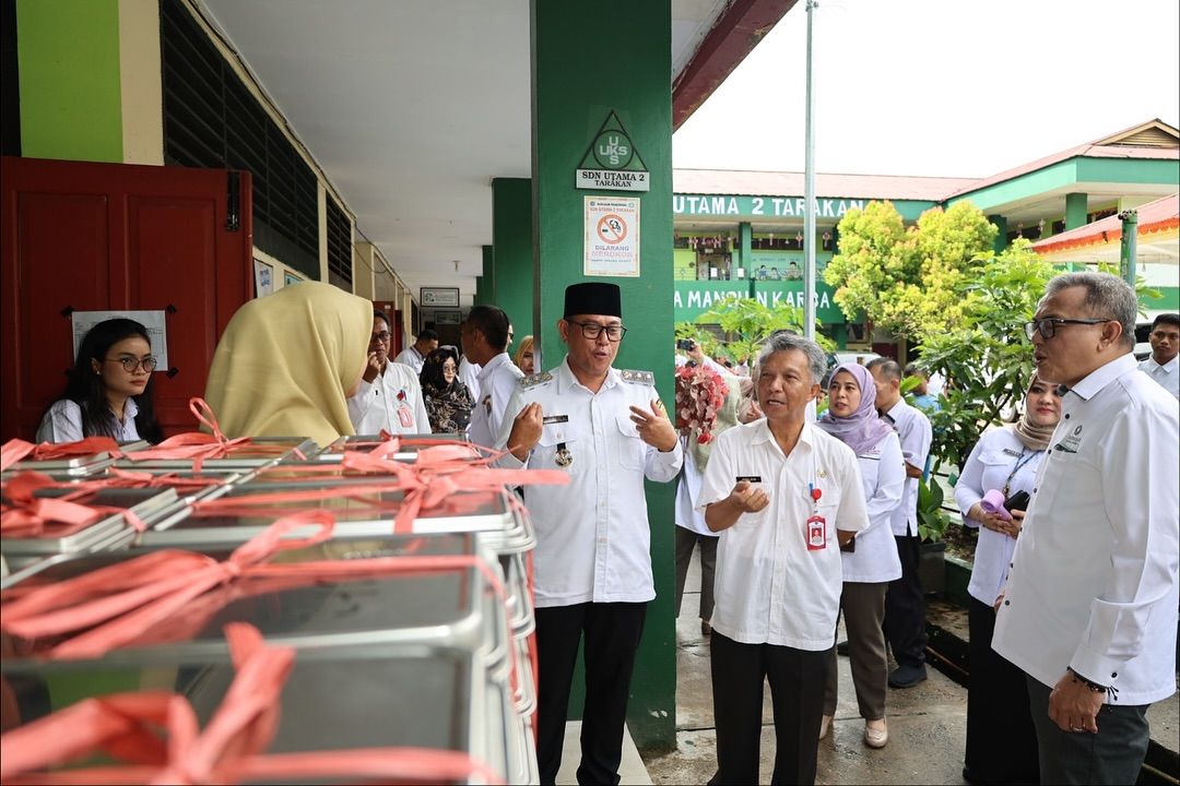 Wakil Wali Kota Tarakan Bersama Anggota Ombudsman RI Pantau Pelaksanaan MBG